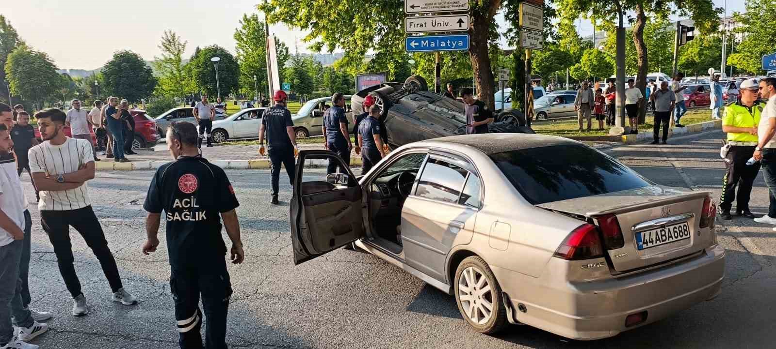 Elazığ’da trafik kazası: 2 yaralı 