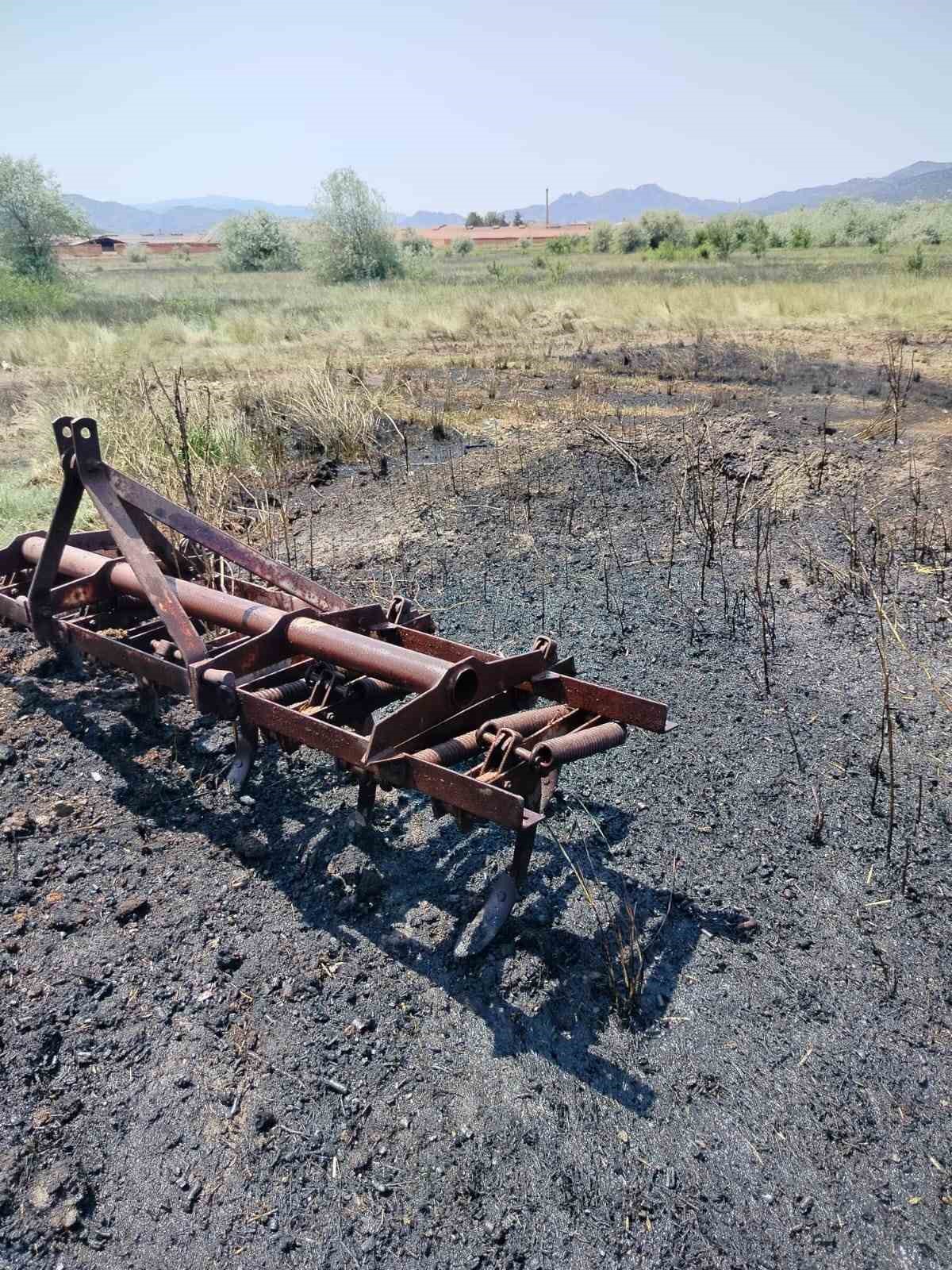 Çorum’da korkutan arazi yangını 