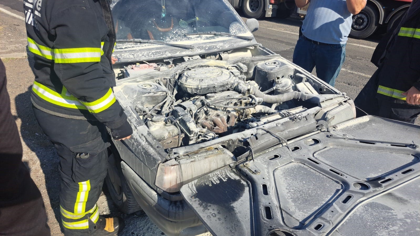 Tekirdağ’da araç yangını paniği 