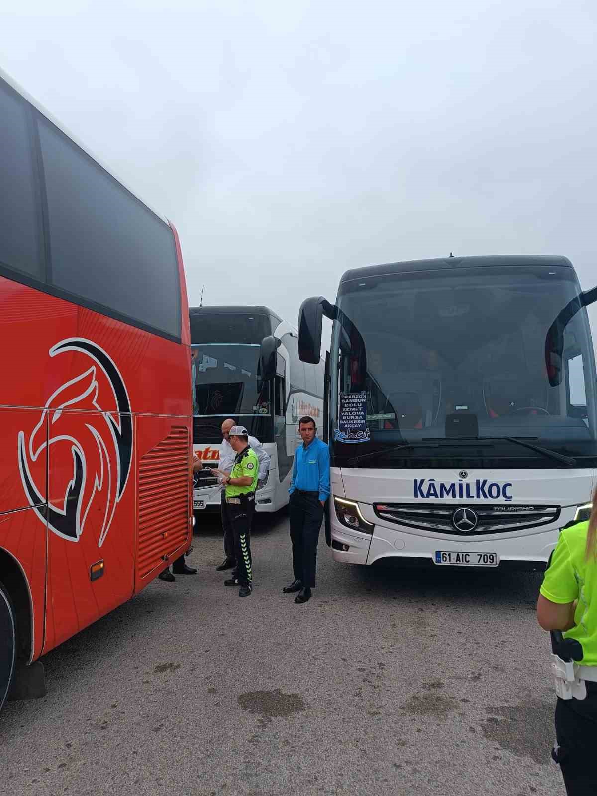 Yolcu otobüslerine sıkı denetim 