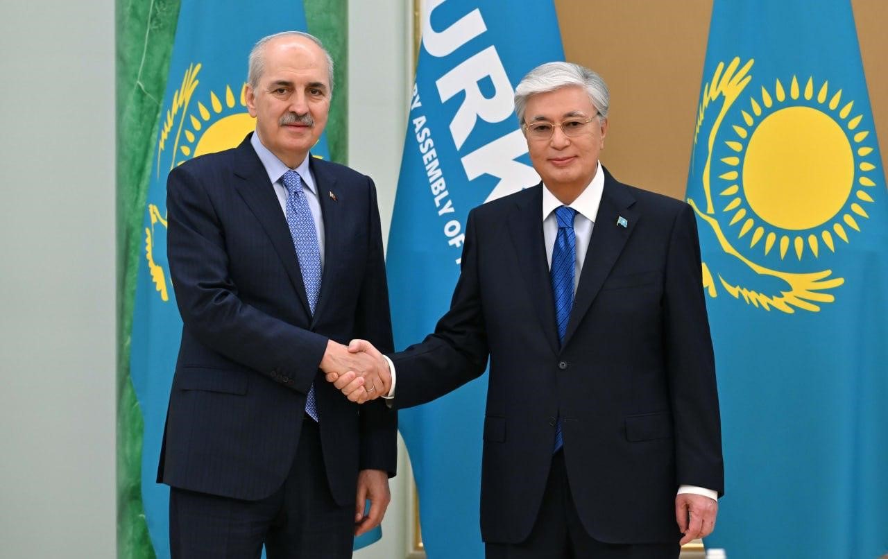 TBMM Başkanı Kurtulmuş, Kazakistan Cumhurbaşkanı Tokayev ile görüştü