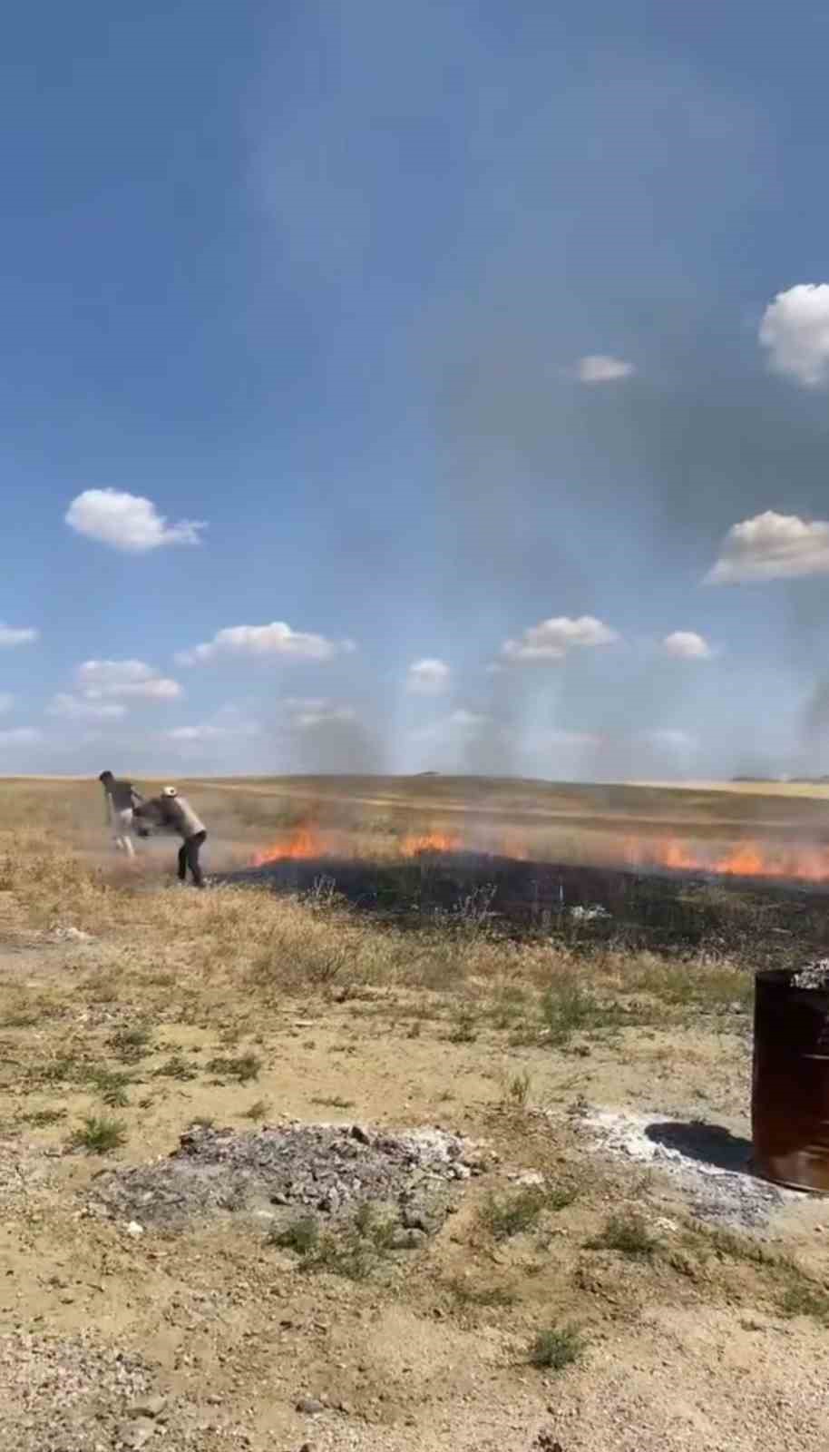 Ankara’da anız yangını