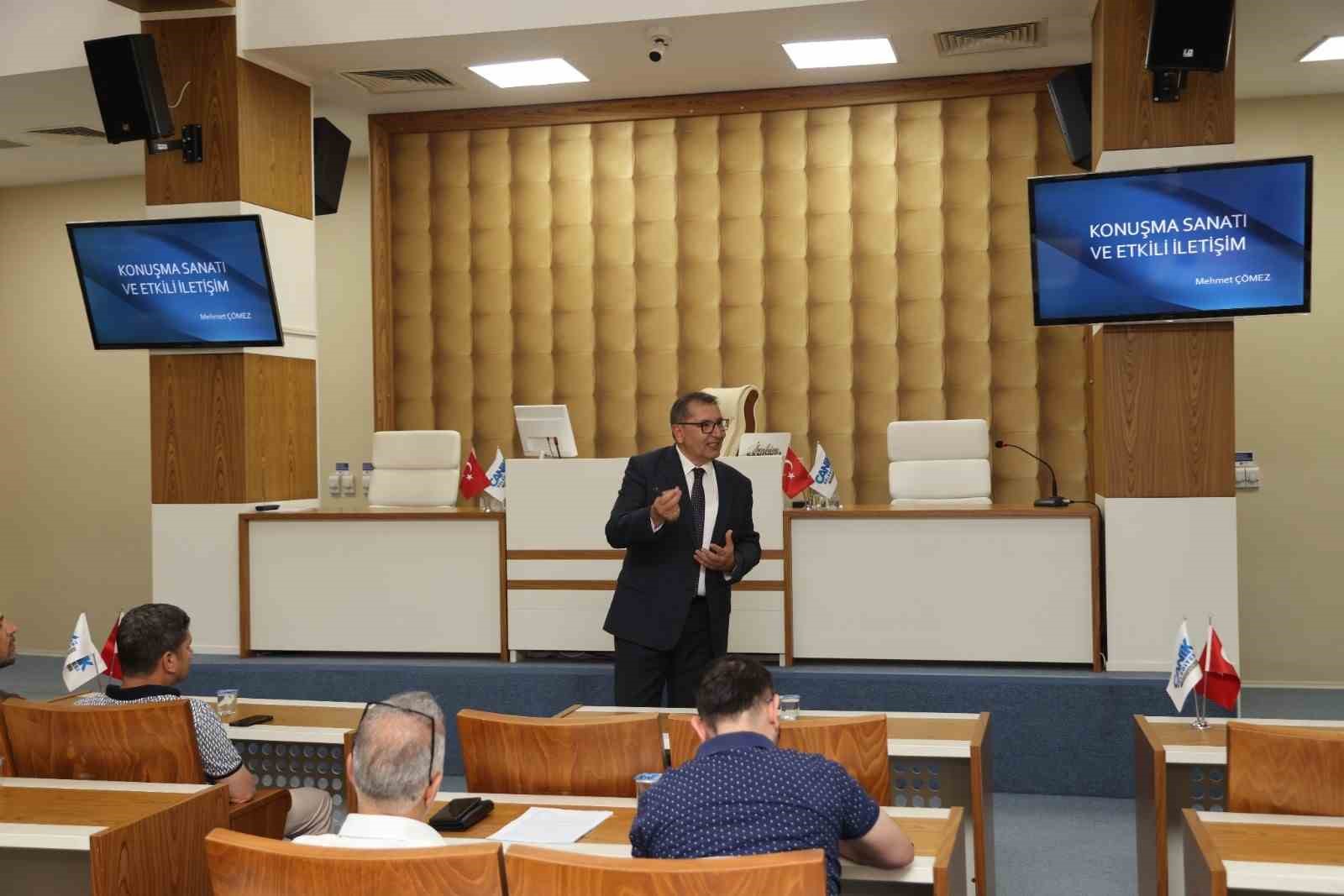 Canik Belediyesi personeline etkili iletişim ve konuşma sanatı eğitimi 