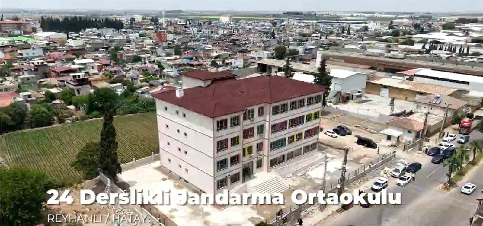 Reyhanlı’da inşa edilen Jandarma Ortaokulu’nun yapımında sona gelindi 