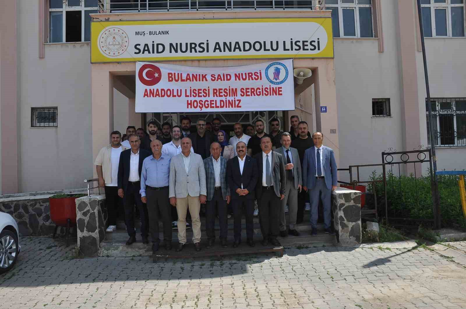 Bulanık Said Nursi Anadolu Lisesi öğrencilerinden etkileyici sergi 