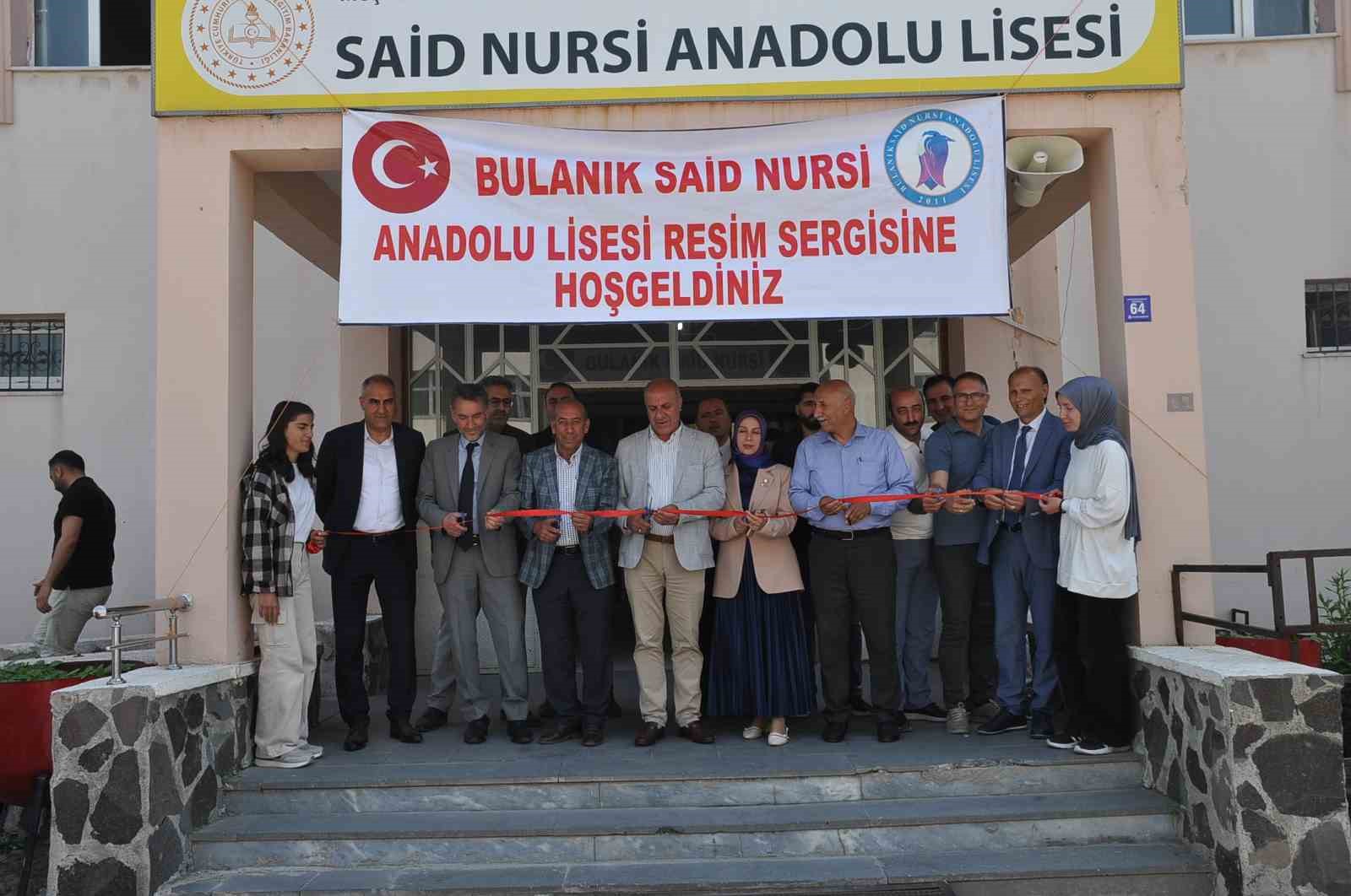 Bulanık Said Nursi Anadolu Lisesi öğrencilerinden etkileyici sergi 