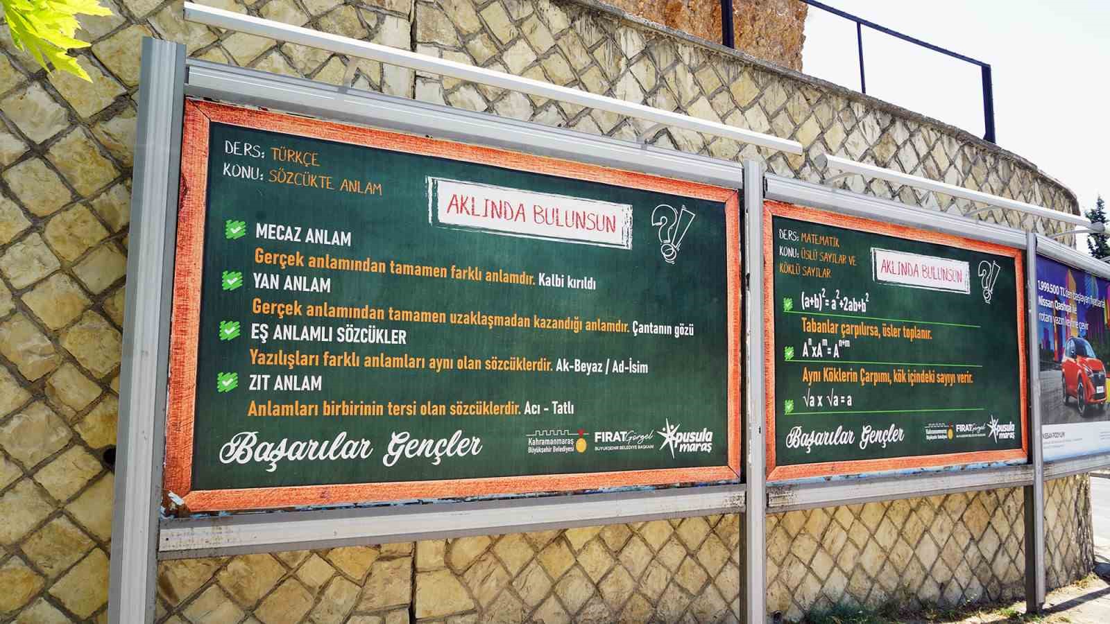 Kahramanmaraş’ta LGS öncesi her köşe de bilgi 