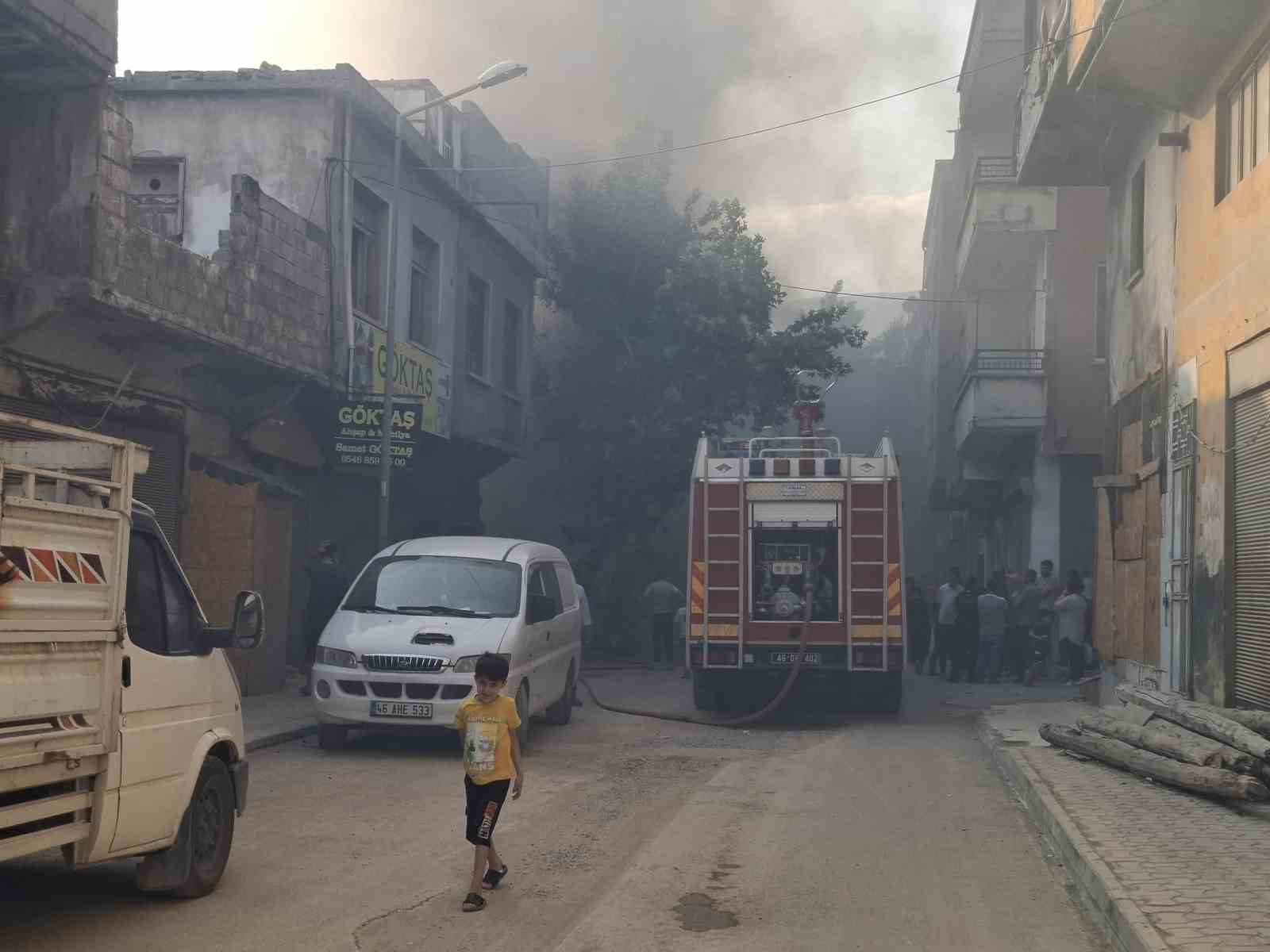 Kahramanmaraş’ta atık yangını 