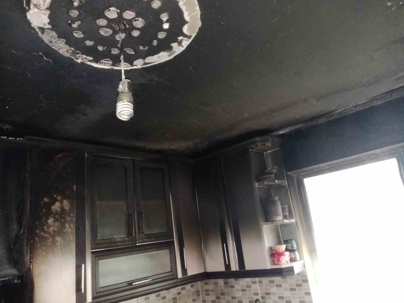 Ordu’da ocakta unutulan yemek yangına neden oldu 