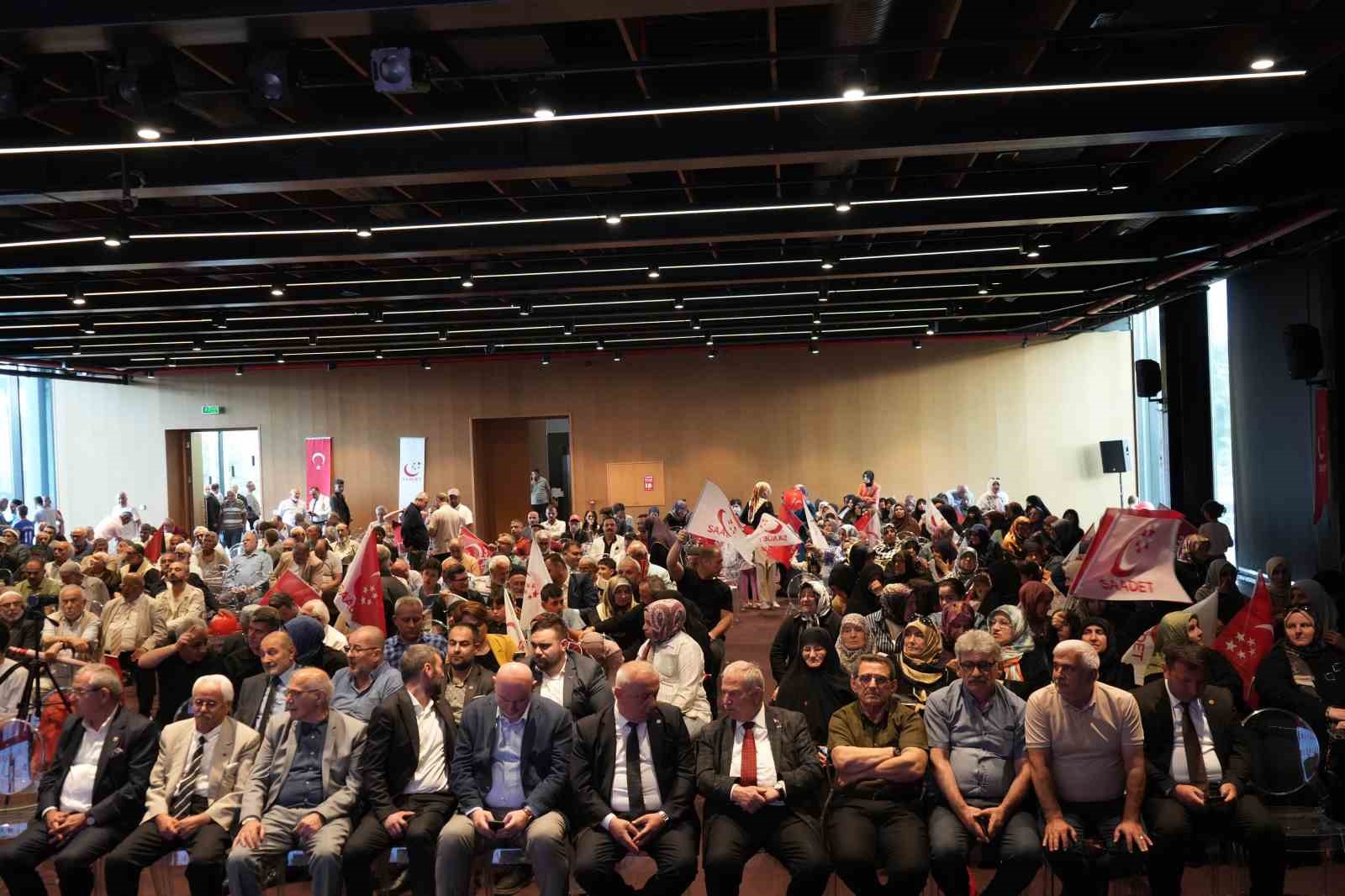 Saadet Partisi Genel Başkanı Arıkan: 