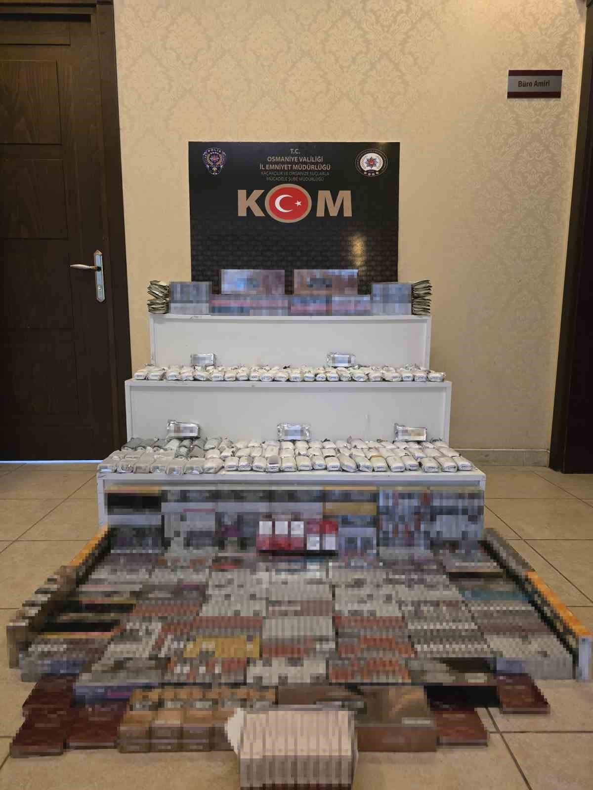 Osmaniye’de kaçak sigara ve elektronik sigara ele geçirildi 