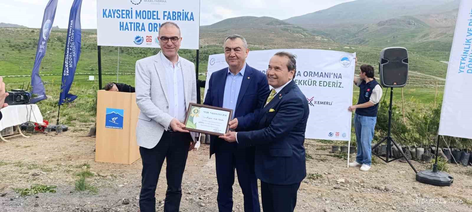 Erciyes’te Model Fabrika Hatıra Ormanı açıldı 
