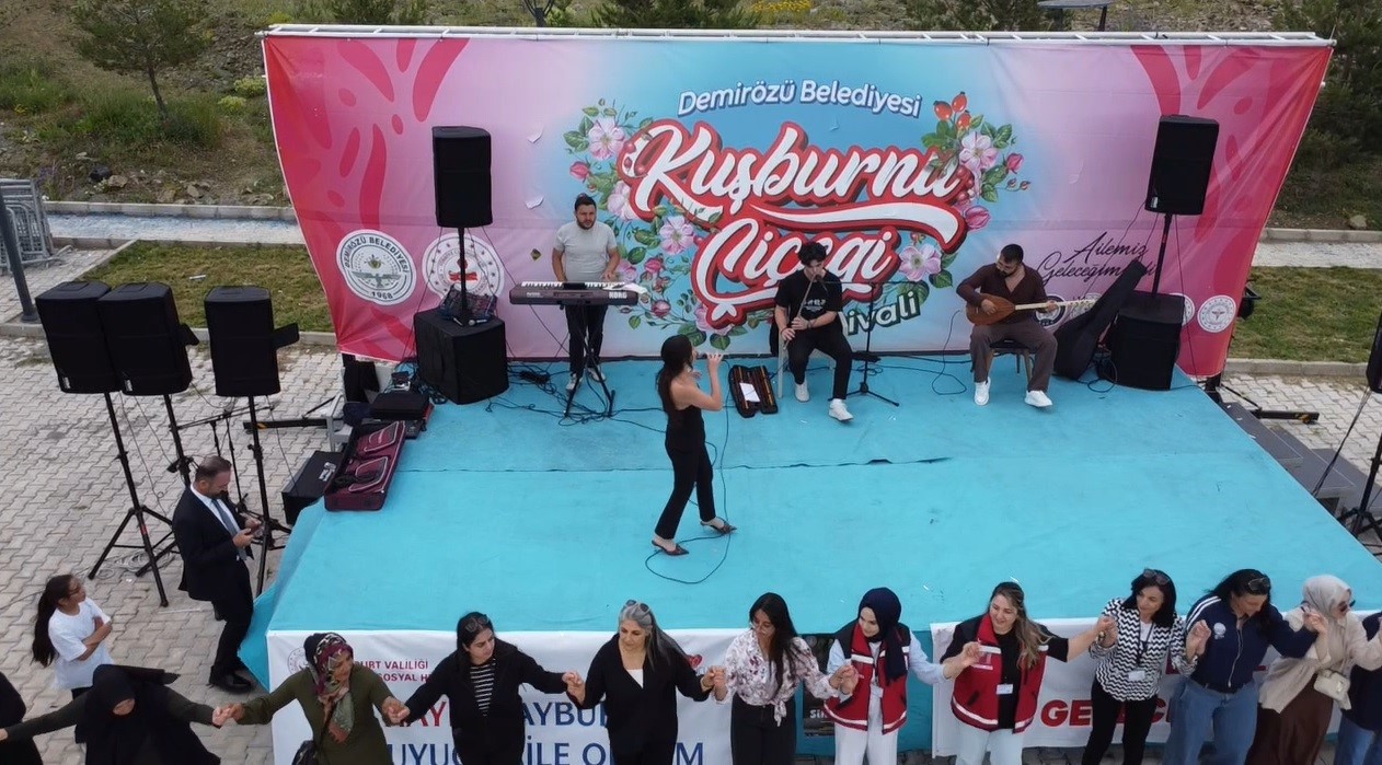 Demirözü’nde ‘Kuşburnu Çiçeği Festivali’ düzenlendi 