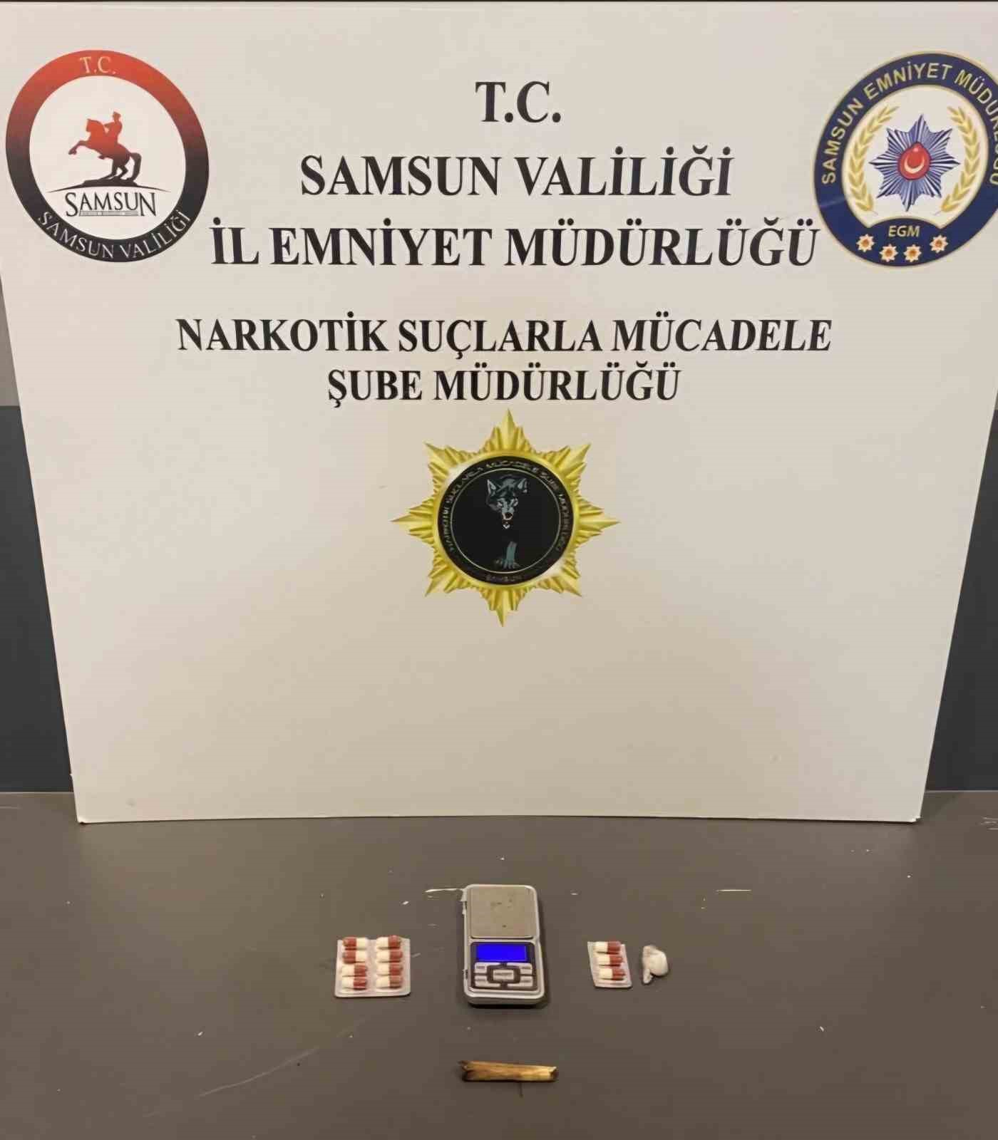 Samsun’da uyuşturucu operasyonu: 4 gözaltı 