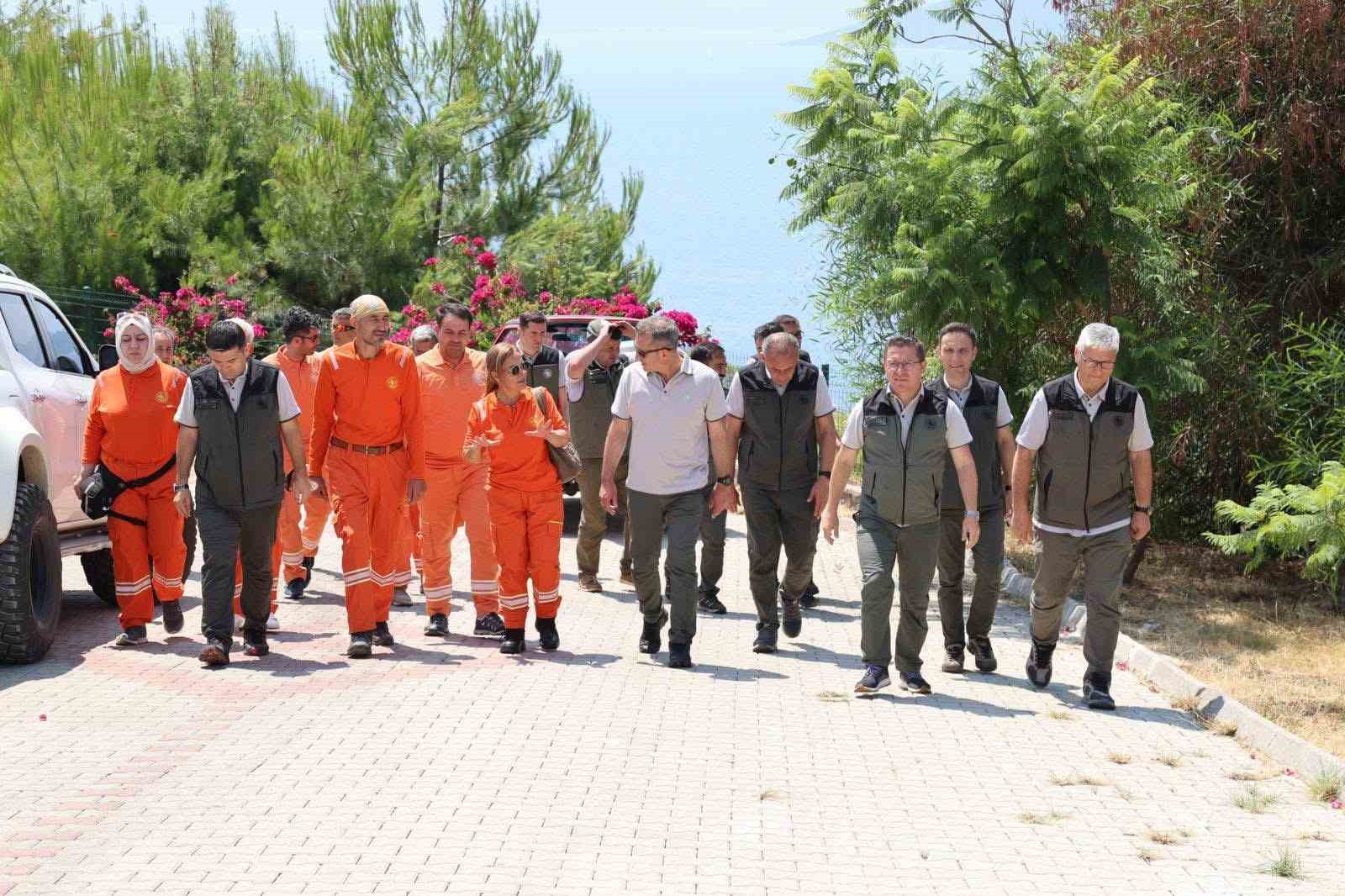 Fethiye’de orman yangını gönüllüleri ile toplantı yapıldı 