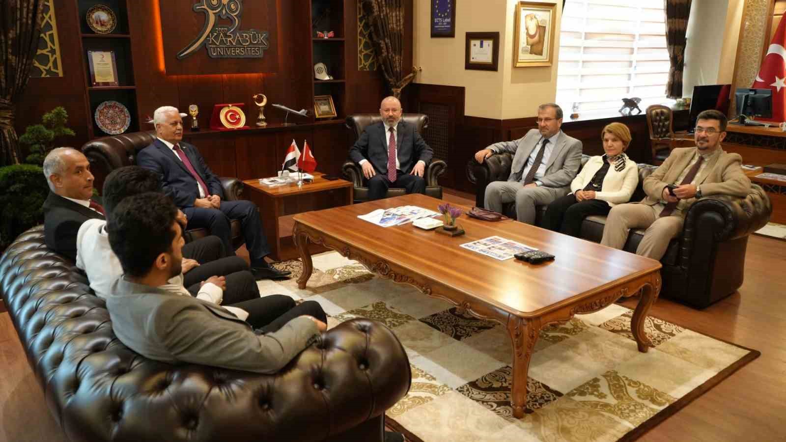 Yemen’in Ankara Büyükelçisi, Rektör Kırışık ile bir araya geldi 