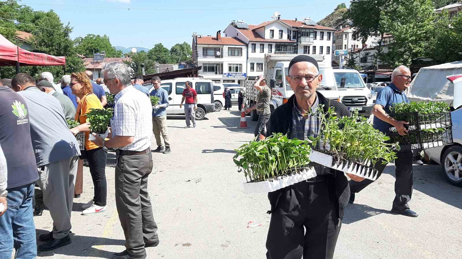 Mudurnu’da 108 bin fide dağıtıldı, çiftçiler akın etti 