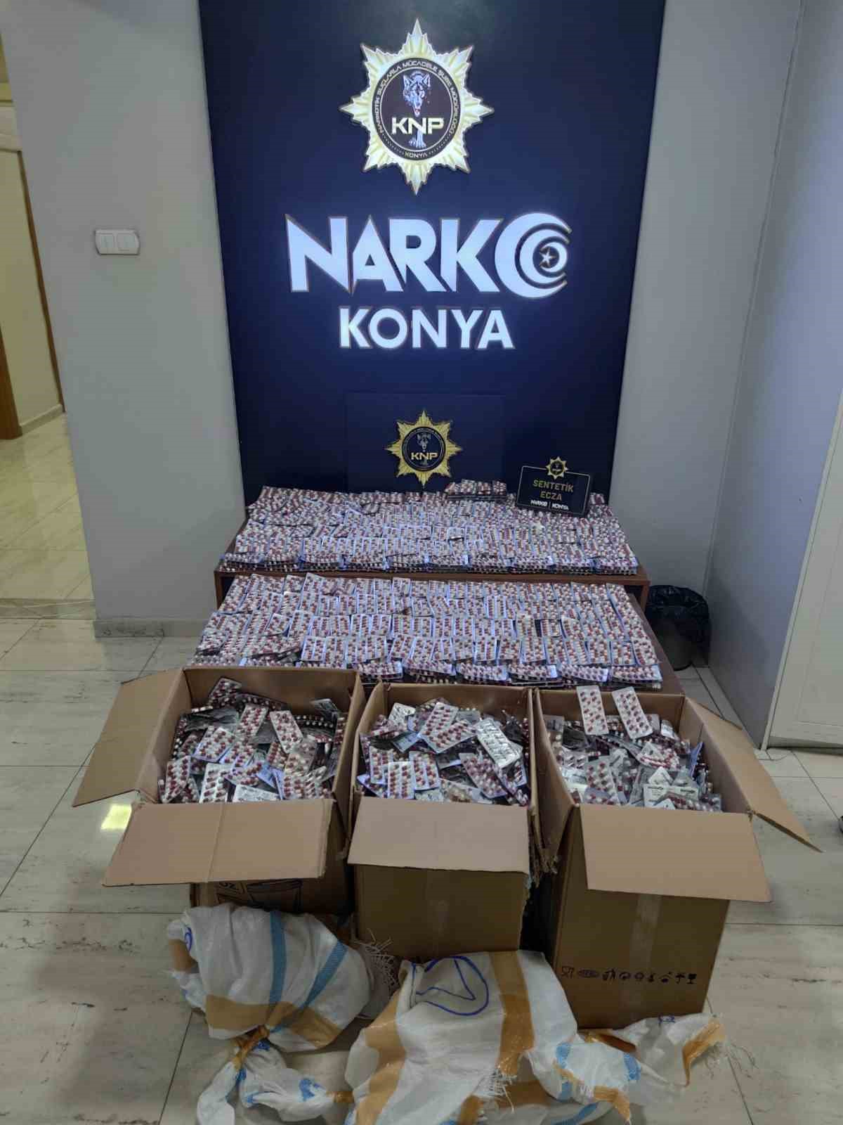 Konya Polisinden 66 ayrı narkotik operasyonu: 60 tutuklama 
