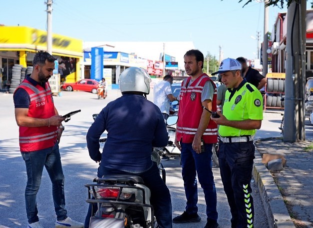 Isparta’da kusurlu bulunan 34 sürücüye idari para cezası 