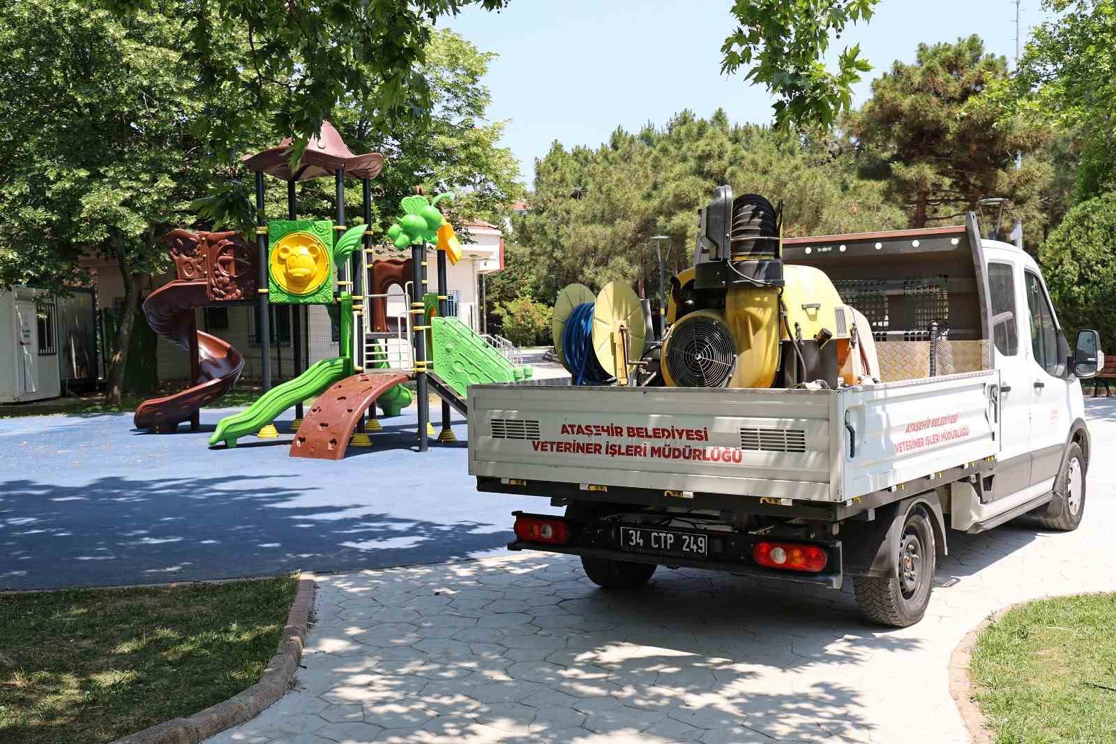 Ataşehir’de kenelere karşı etkili mücadele devam ediyor 