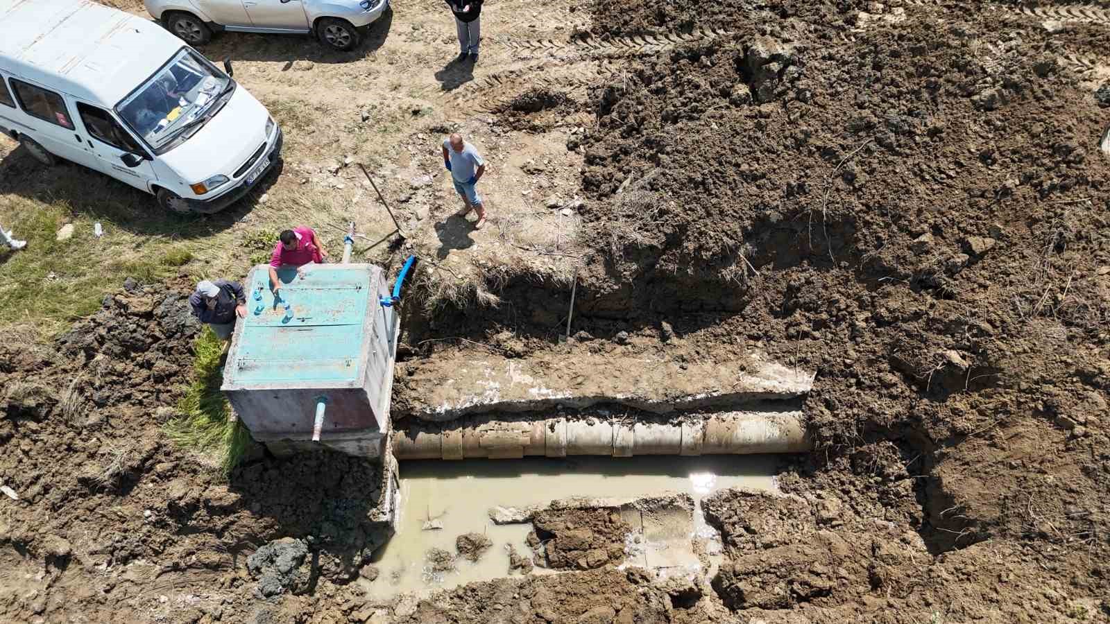 Karasu Ovası’nda sulama hattı arızası onarıldı 