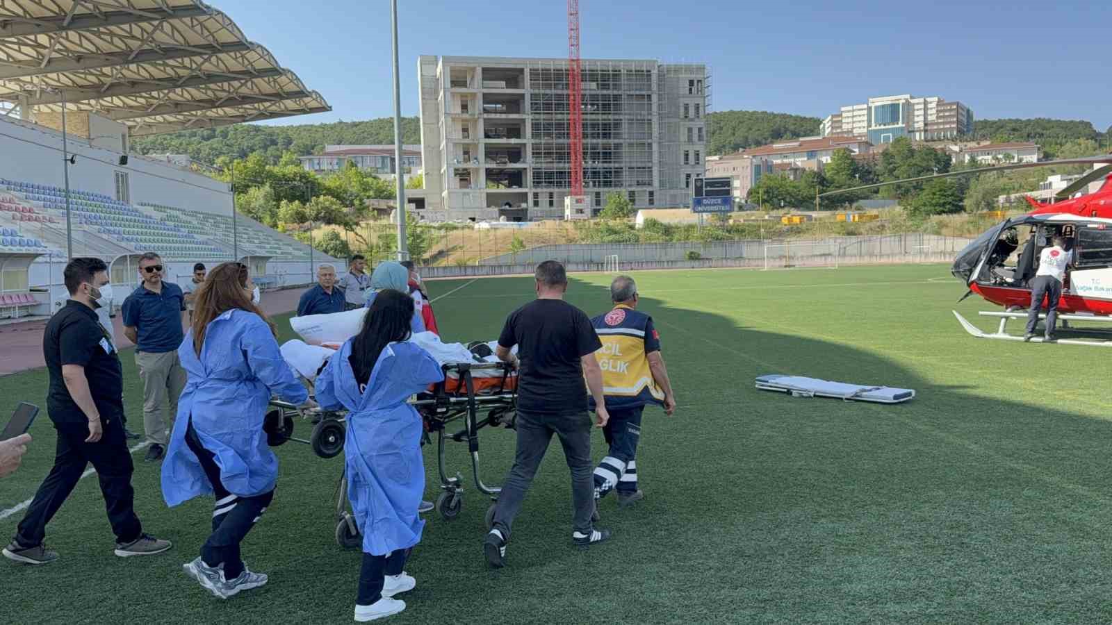 Hava ambulansı 24 yaşındaki genç kız için havalandı 