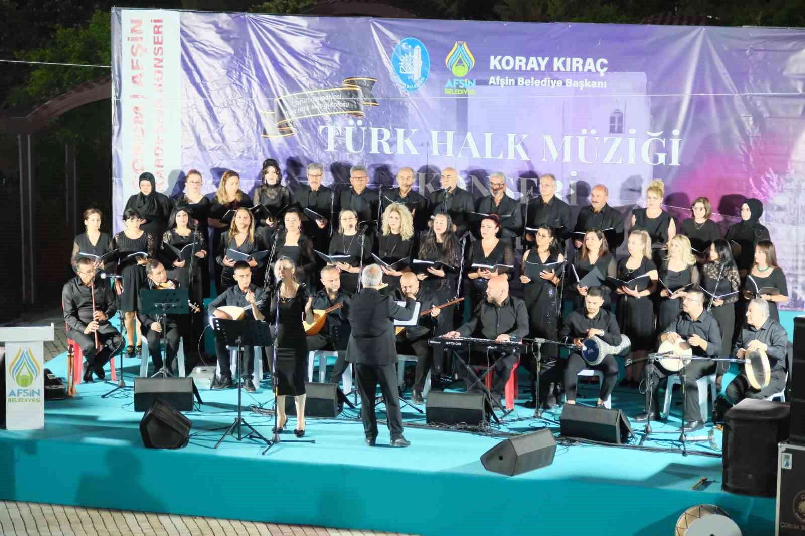 Çorum’dan Afşin’e türkülerle gönül köprüsü 