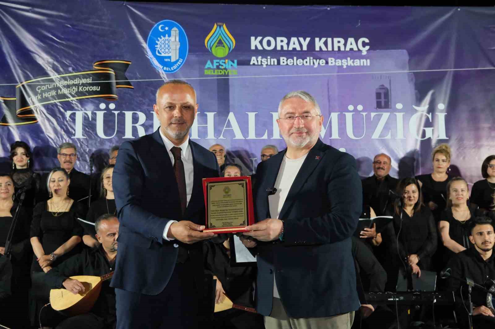 Çorum’dan Afşin’e türkülerle gönül köprüsü 
