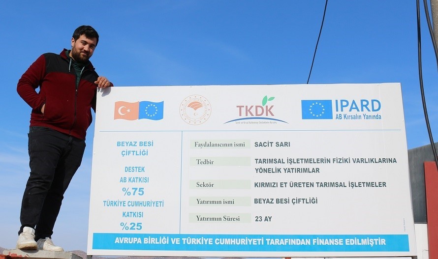 Hayalindeki çiftliği devlet desteğiyle kurdu 