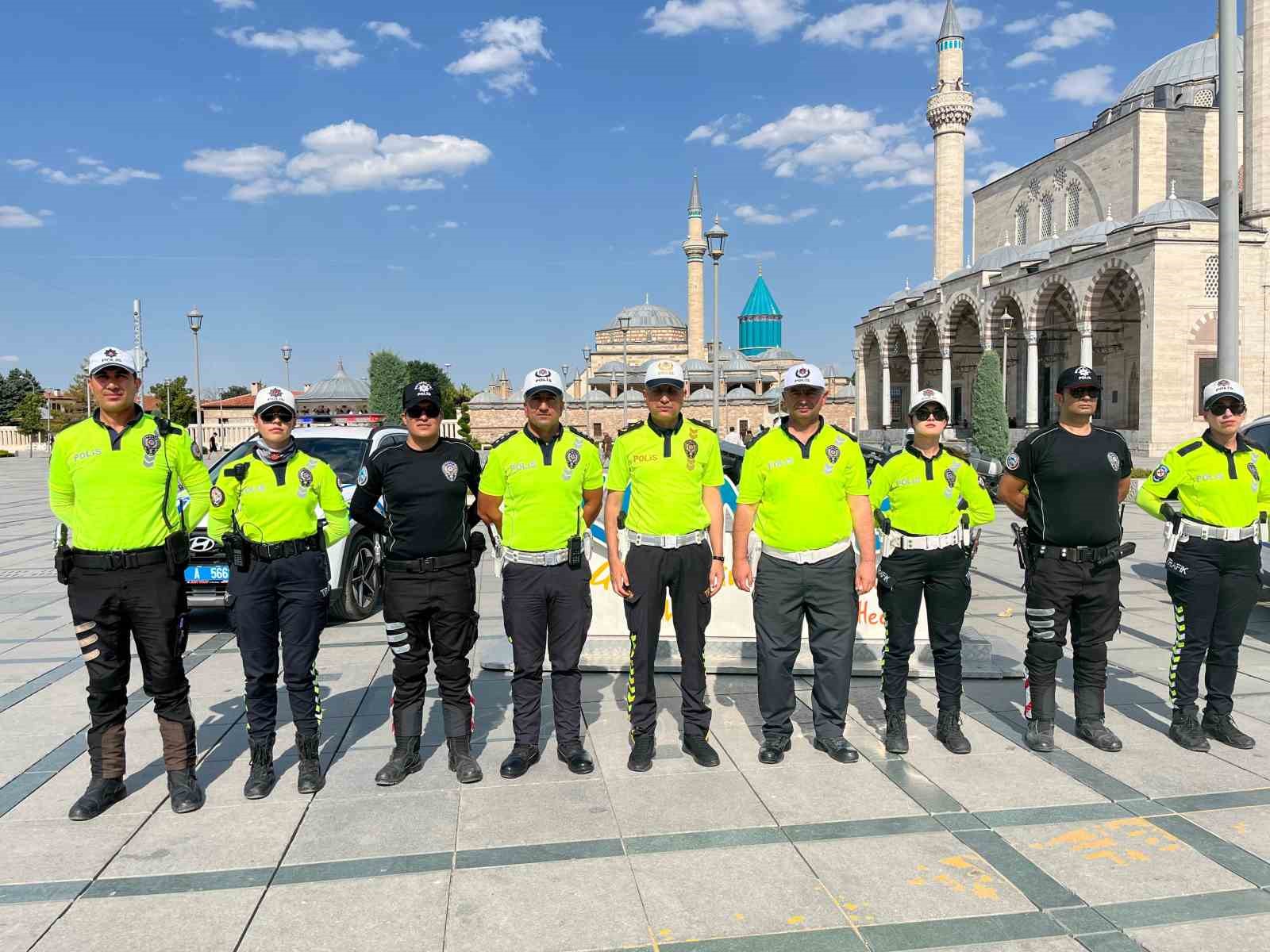 Konya’da trafik ekiplerinden YKS tedbirleri 