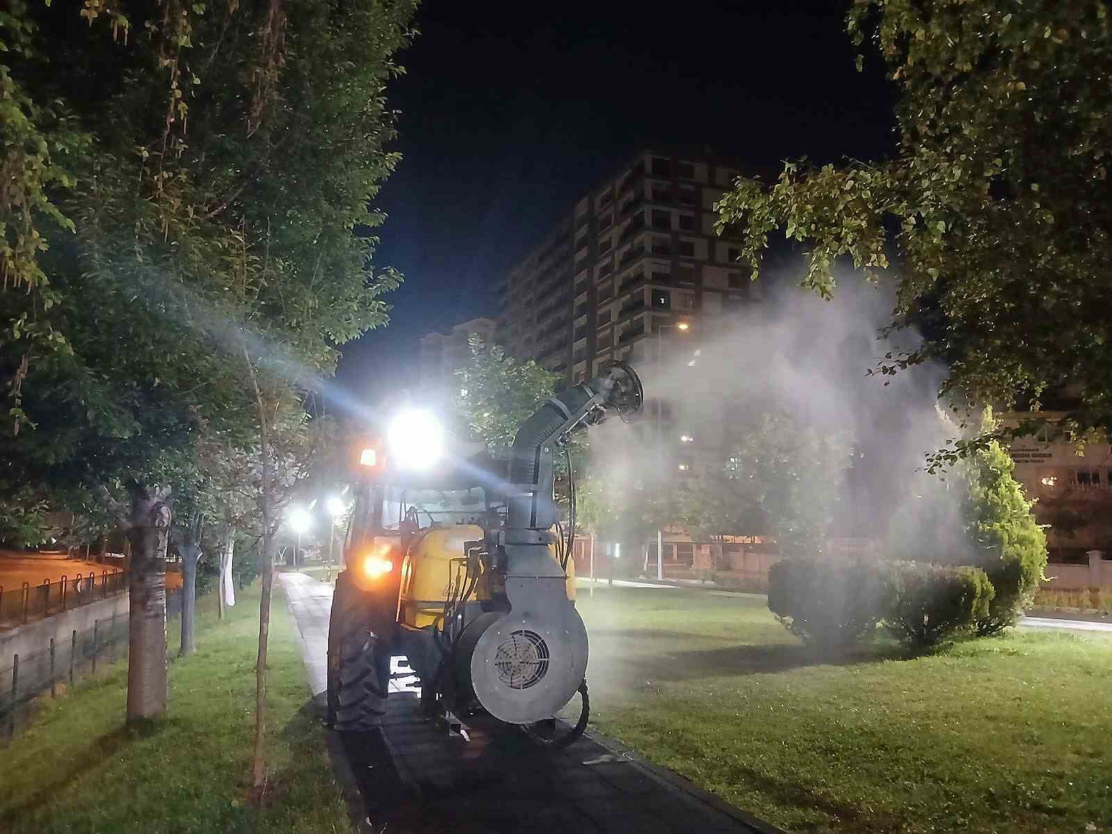 Talas’ta yaz boyunca haşereyle mücadele devam ediyor 