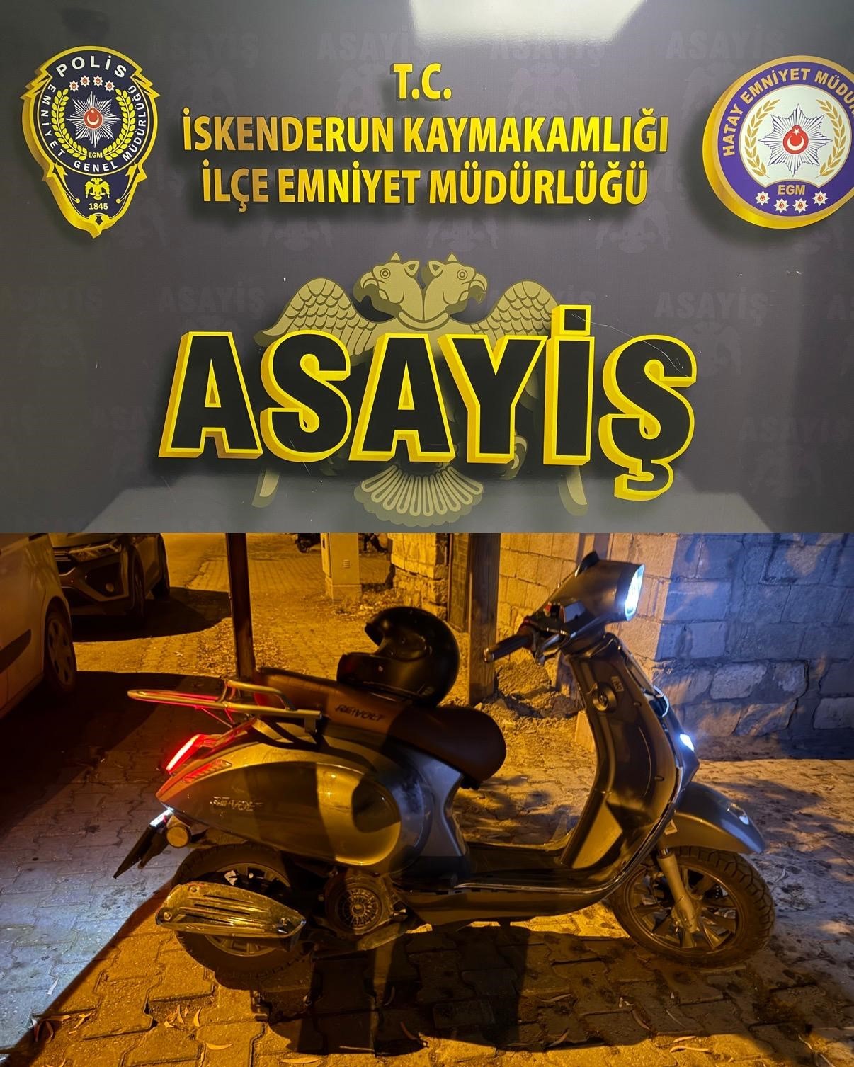 İskenderun’un motosiklet hırsızı yakalandı 