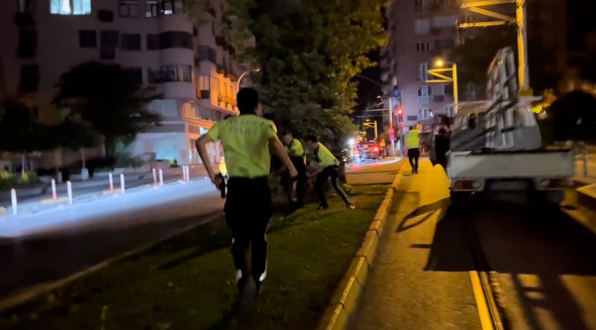 (Özel) Bu sefer alkollü değil, aranan şahıs kaçmaya çalıştı.. 