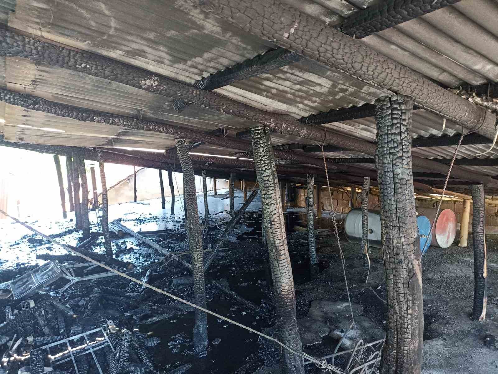Darende’de çatı yangını korkuttu 