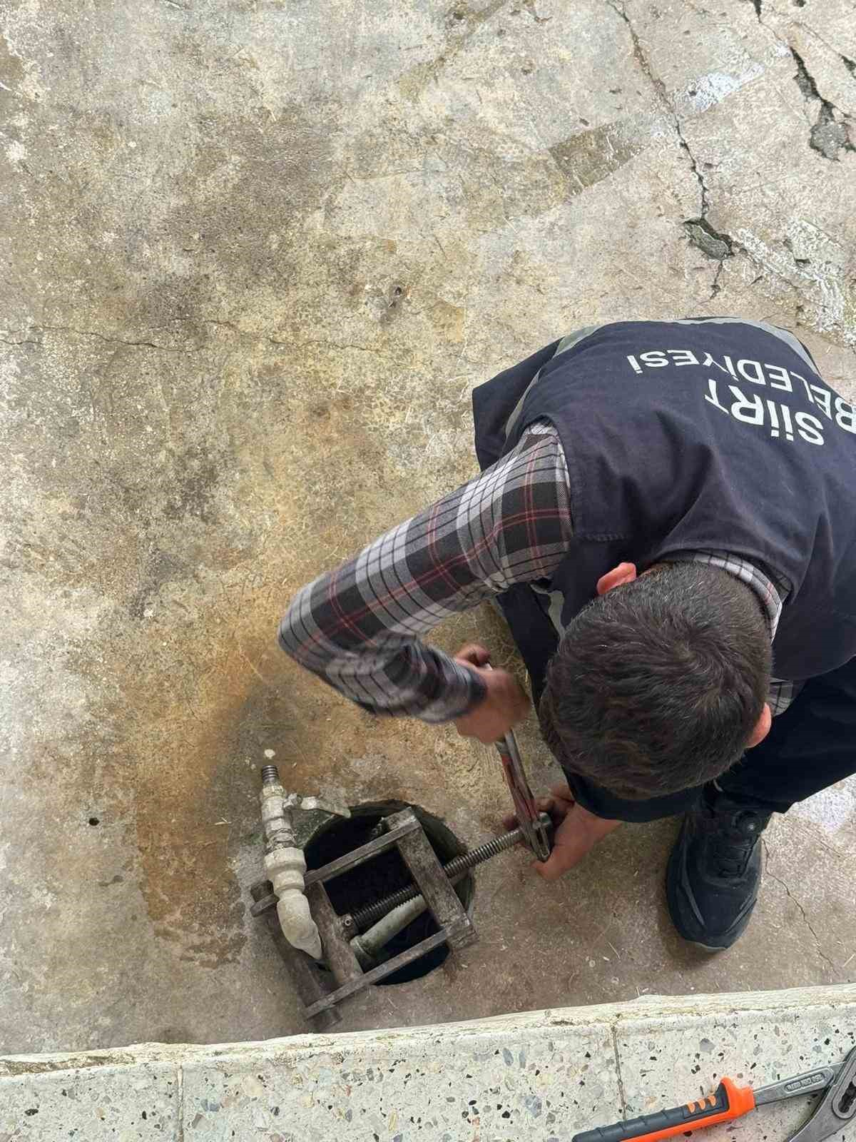 Siirt Belediyesi’nden su tasarrufu için sıkı denetim 
