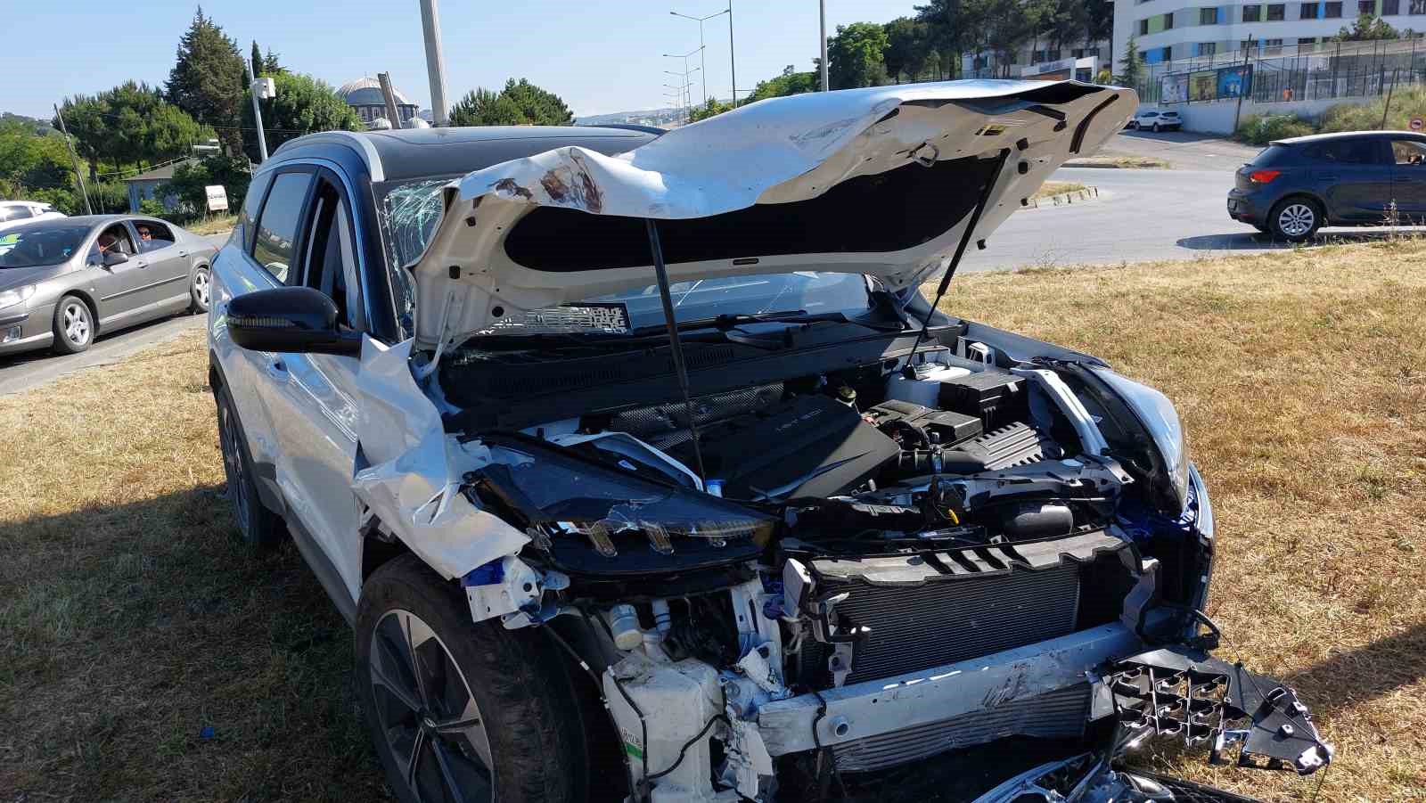 Samsun’da kavşakta 2 otomobil çarpıştı: 4 yaralı 