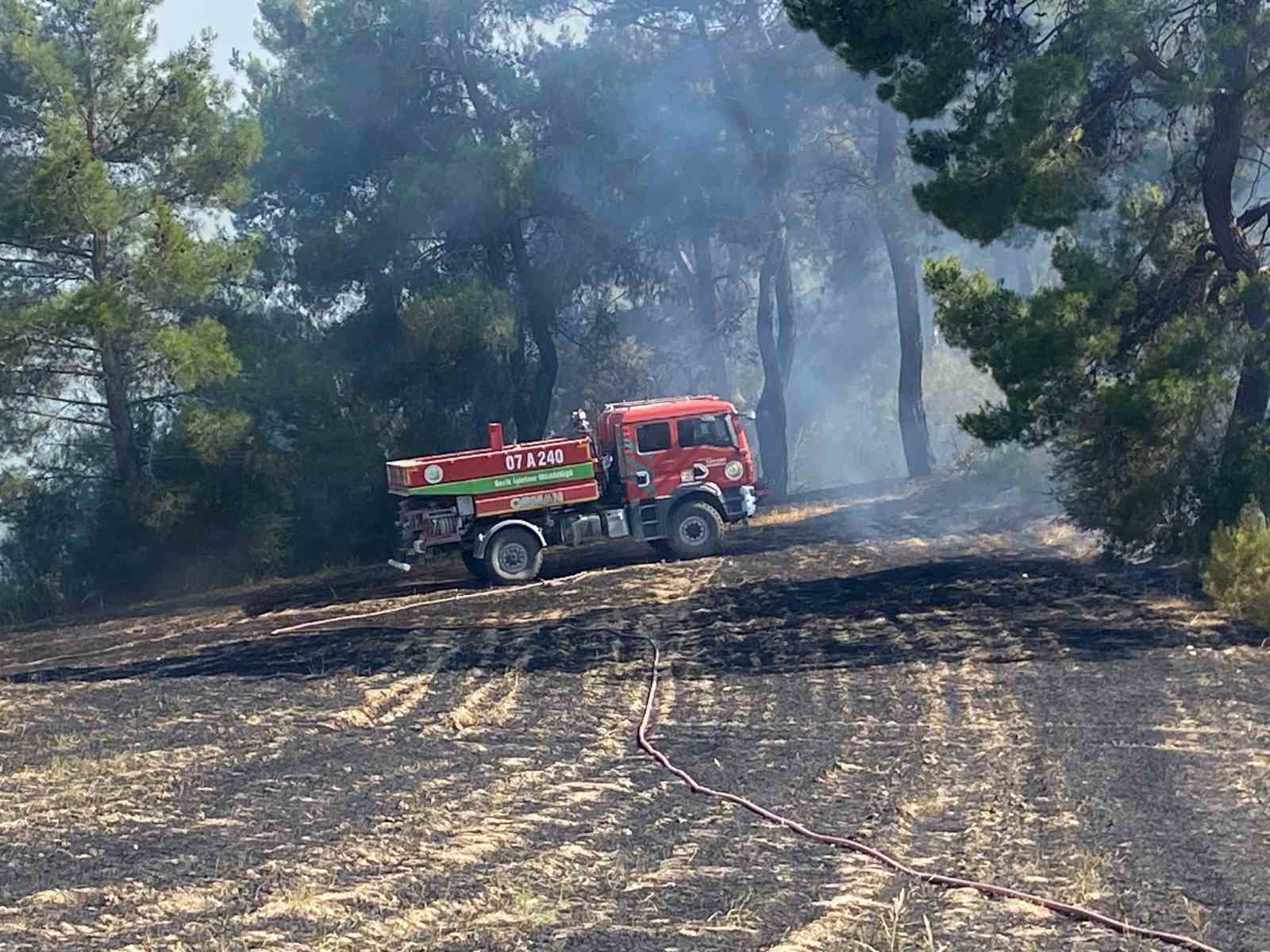Antalya’da ormanlık alanda çıkan yangın 2 saatte kontrol altına alındı 