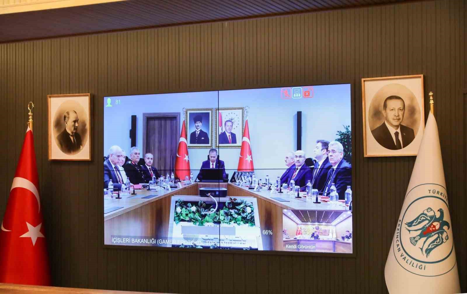 Vali Aydoğdu VKS toplantısına katıldı 