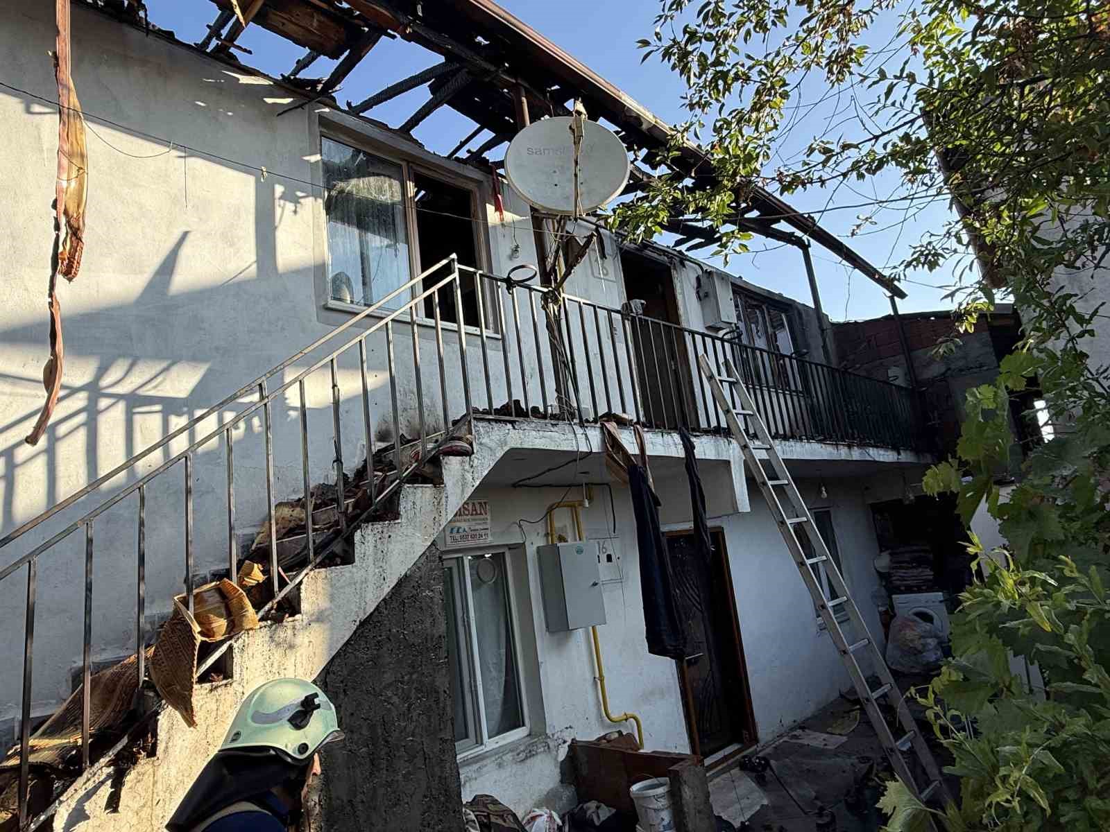 Erbaa’da korkutan yangın 