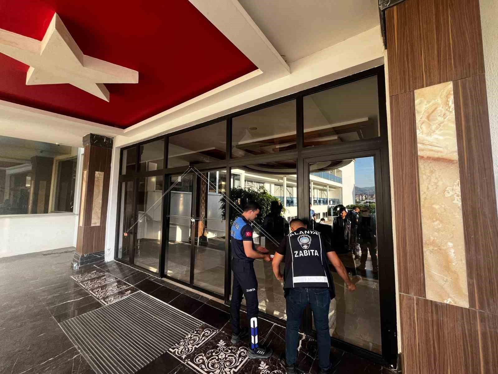 Alanya’da turizm tesisine 112’nci mühür 