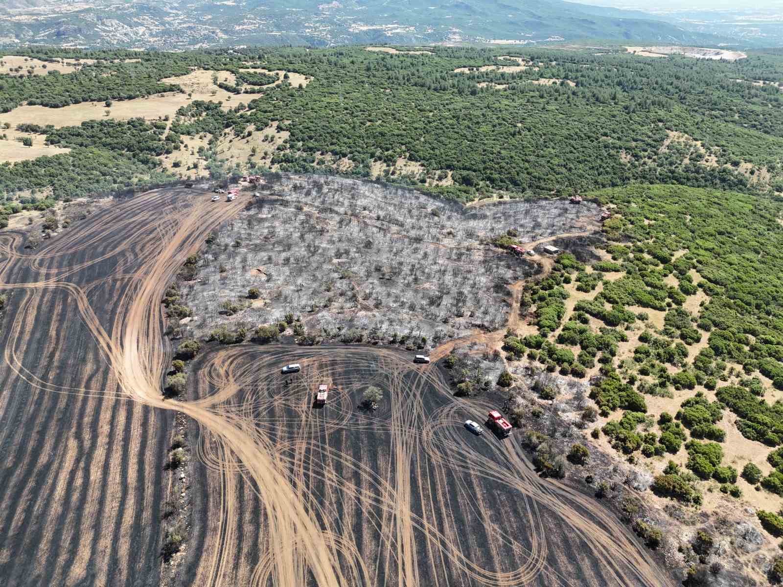 Balya makinesinden çıkan kıvılcım yangına neden oldu 