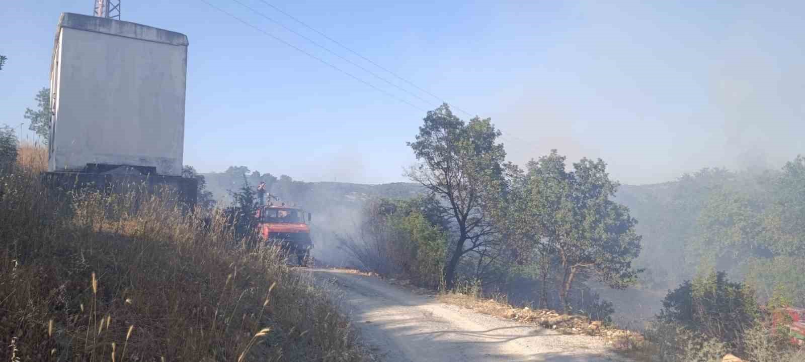 Çan’da tarım arazisinde yangın çıktı 