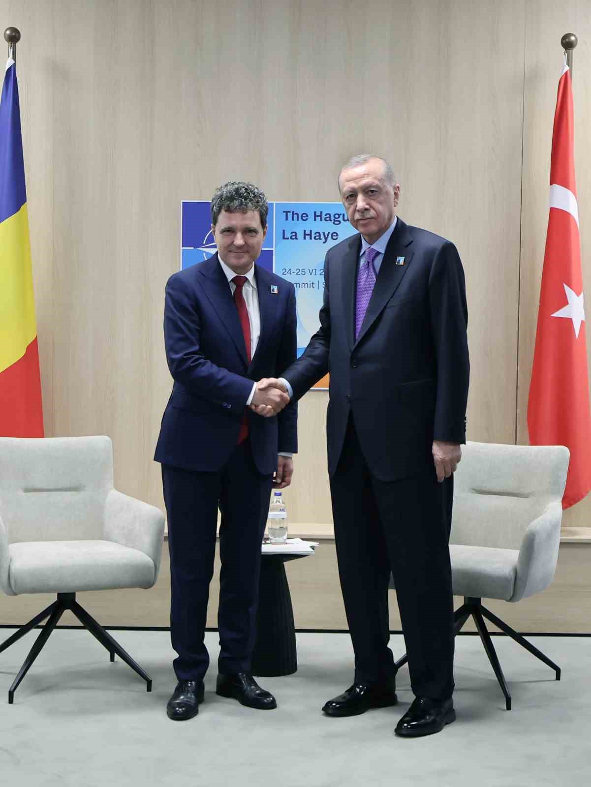 Cumhurbaşkanı Erdoğan, Romanyalı mevkidaşı Nicusor Dan ile görüştü 