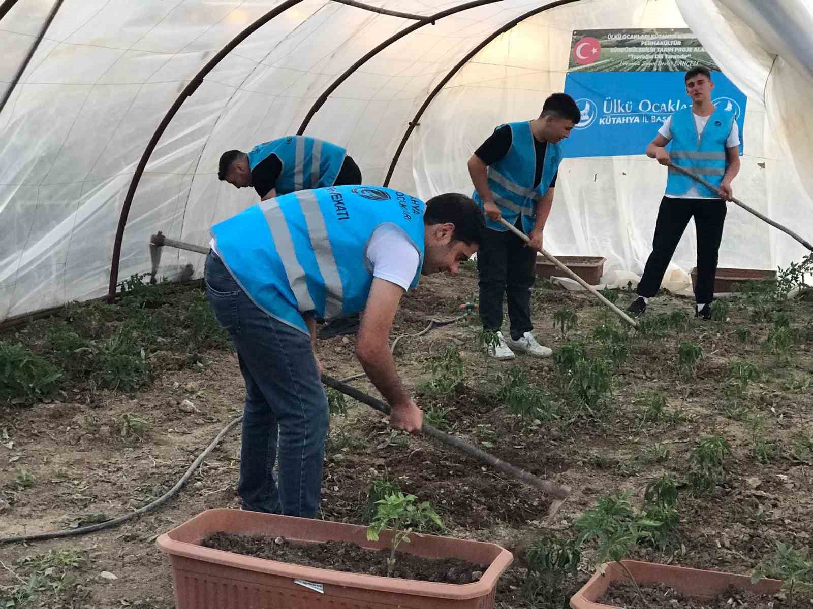Kütahya’da gençlere tarım bilinci, Permakültür projesi hayata geçirildi 