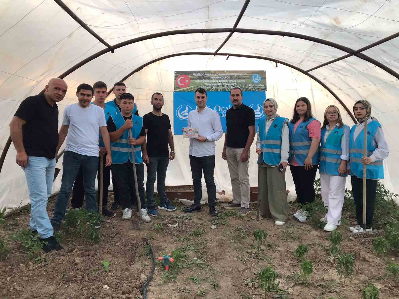Kütahya’da gençlere tarım bilinci, Permakültür projesi hayata geçirildi 