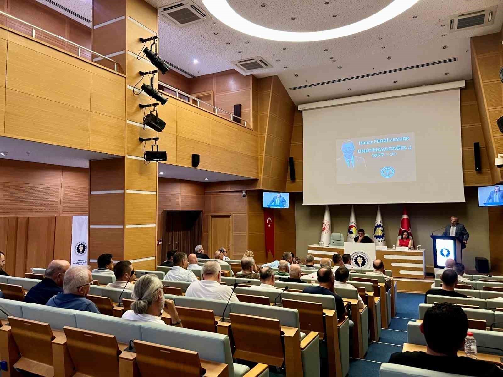 Manisa TSO Meclis Salonuna Mimar Ferdi Zeyrek’in adı verildi 