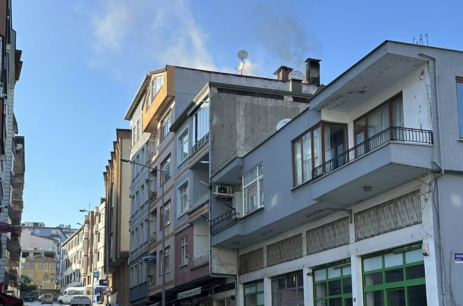 Ordu’da çatı yangını paniğe neden oldu 