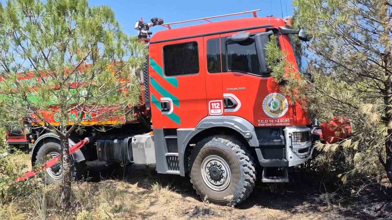 Şarköy’de çıkan orman yangını havadan ve karadan müdahaleyle kontrol altına alındı 