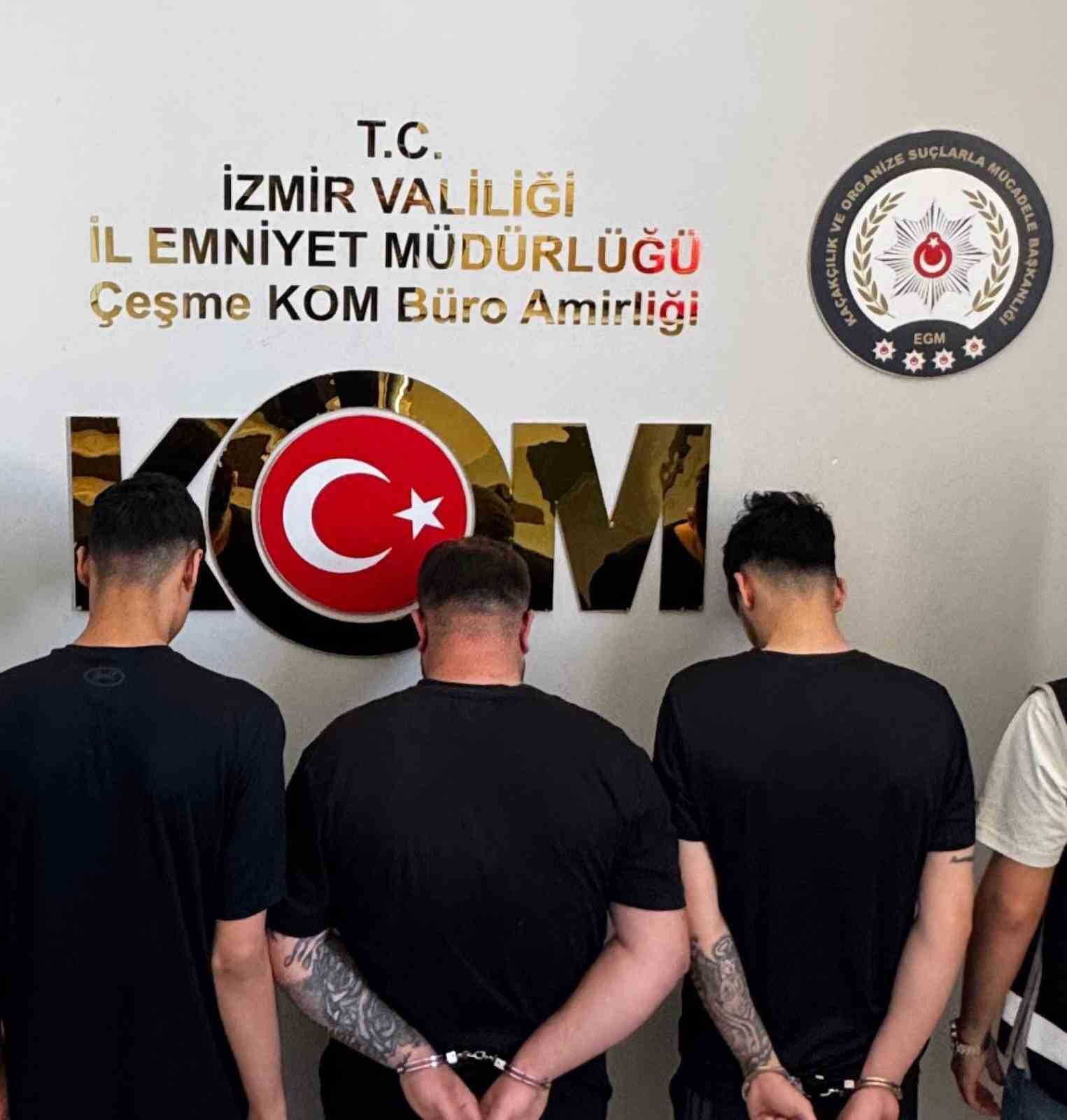 Çeşme’de iş insanına silahlı saldırıda bulunan 6 şüpheli tutuklandı 