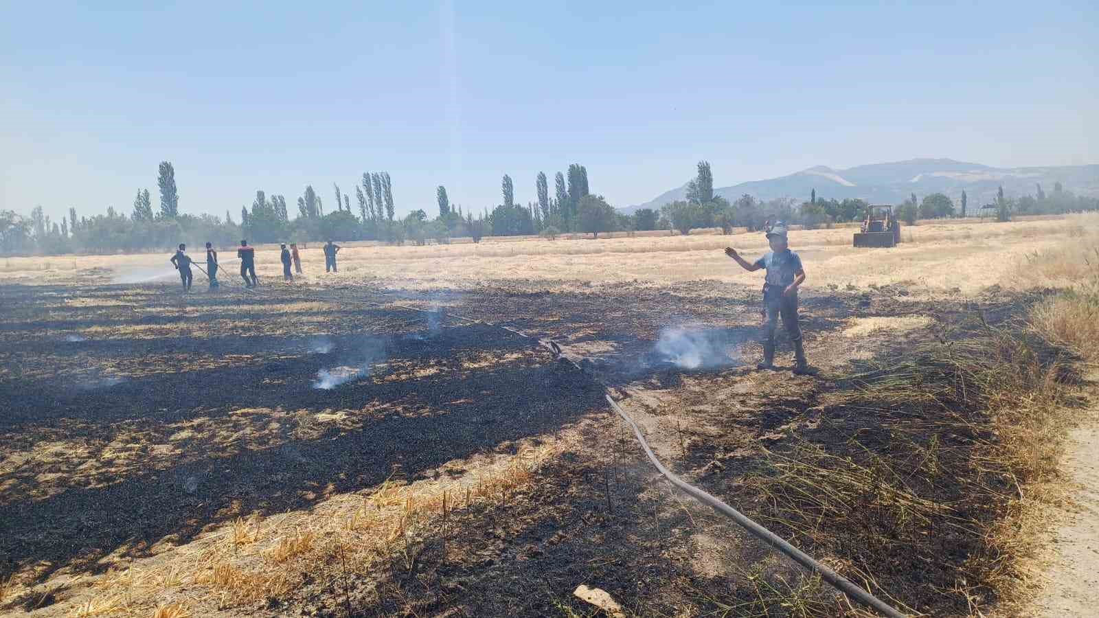 Burdur’da çıkan yangında 8 dönüm arazi zarar gördü 